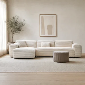 Big Mama Ecksofa in Cognac aus fünf Modulen