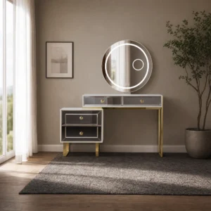 Kommode mit Spiegel, 120 cm breit und 81 cm hoch